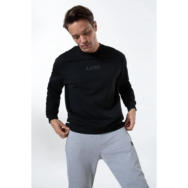 Defacto Regular Fit Baskılı Içi Yumuşak Tüylü Sweatshirt