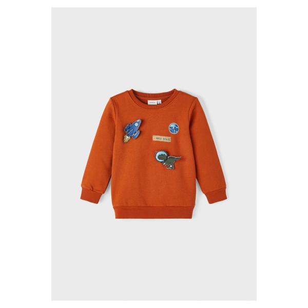 NAME IT Erkek Çocuk %100 Pamuklu Sardonlu Sweatshirt
