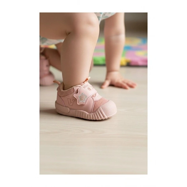 Vicco Monny Ortopedik Unisex Bebek Beyaz İlk Adım Sneaker