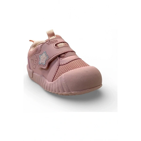 Vicco Monny Ortopedik Unisex Bebek Beyaz İlk Adım Sneaker