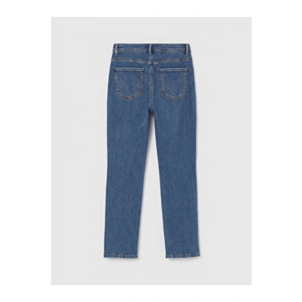 LC Waikiki M1 SEZON İndigo Yüksek Bel Slim Fit Kadın Jean Pantolon