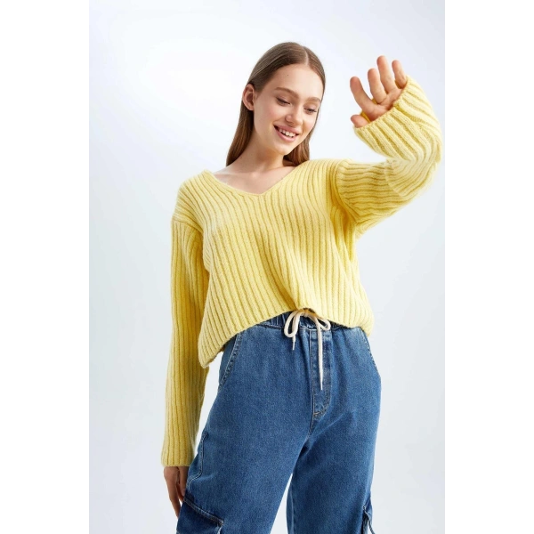 Coool Oversize Fit V Yaka Kazak
