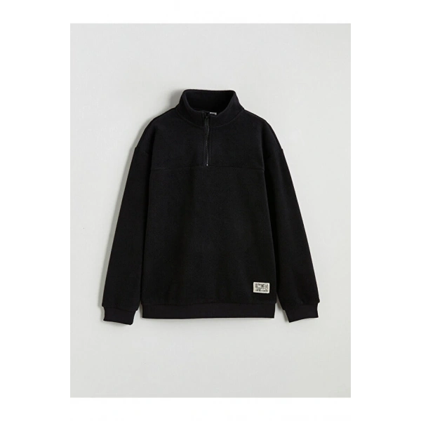 LC Waikiki Dik Yaka Erkek Çocuk Polar Sweatshirt
