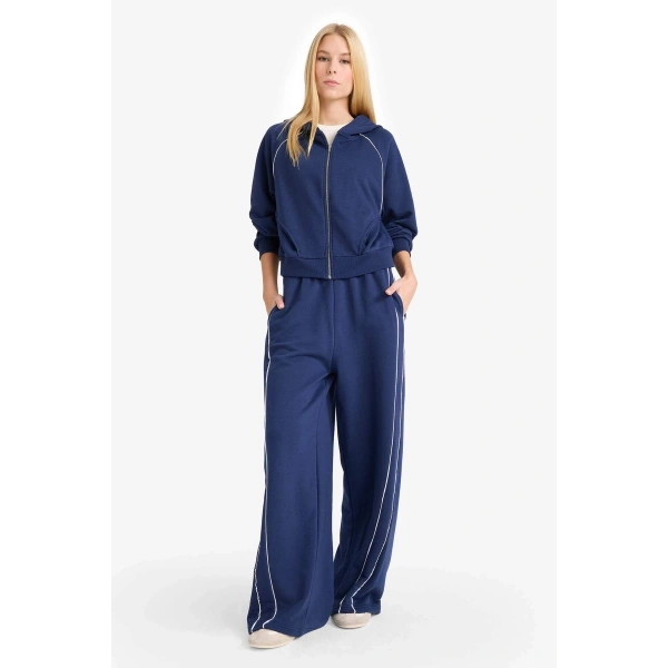 Defacto Beli Lastikli Wide Leg Eşofman Altı