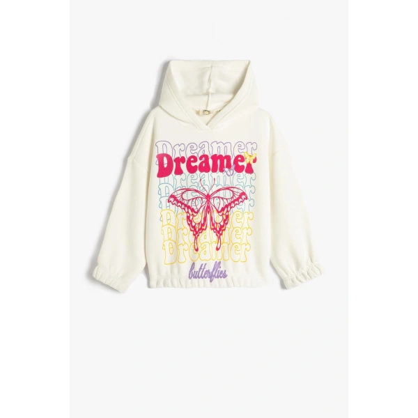 4wkg10128ak Kız Çocuk Sweat Ekru