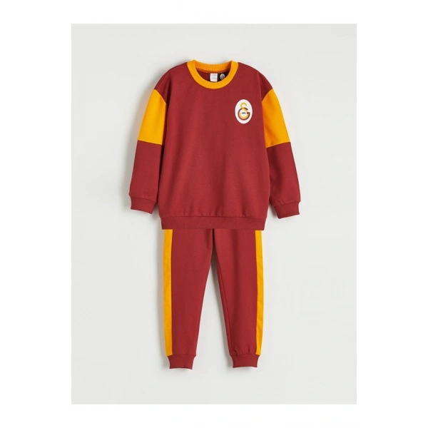 LC Waikiki Kırmızı Galatasaray Baskılı Erkek Çocuk Eşofman Takımı