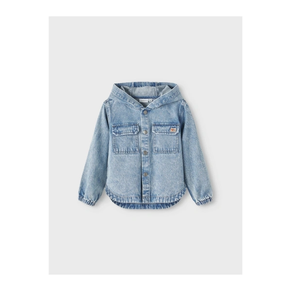 %100 Pamuklu Erkek Çocuk Denim Gömlek