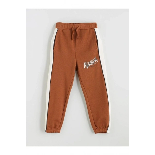 LC Waikiki LCW Yazı Baskılı Erkek Çocuk Jogger Eşofman Altı (W5)