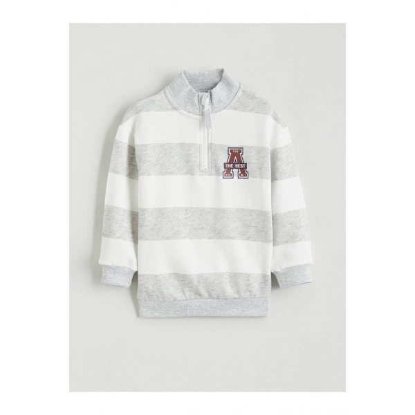 LC Waikiki Karışık Dik Yaka Erkek Çocuk Sweatshirt