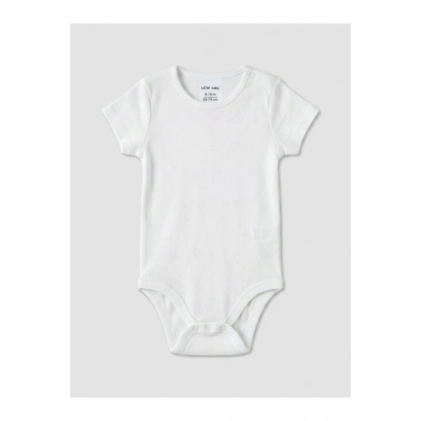 LC Waikiki Bisiklet Yaka Kız Bebek Çıtçıtlı Body 3lü