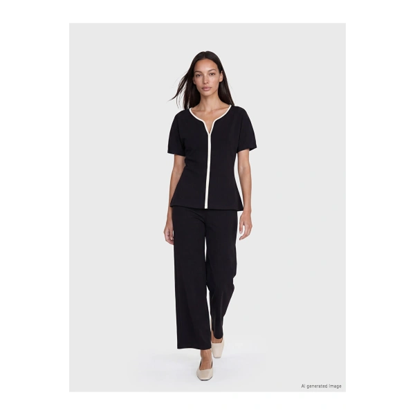 LC Waikiki Classic Siyah Soft Touch Kadın Eşofman Altı