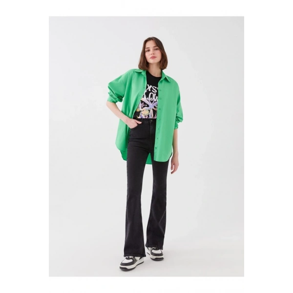 LC Waikiki Yüksek Bel Flare Kadın Jean Pantolon