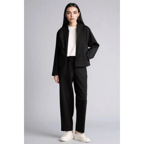 Defacto Baggy Fit Basic Düz Skuba Dalgıç Kumaş Pantolon G8157AX26SP