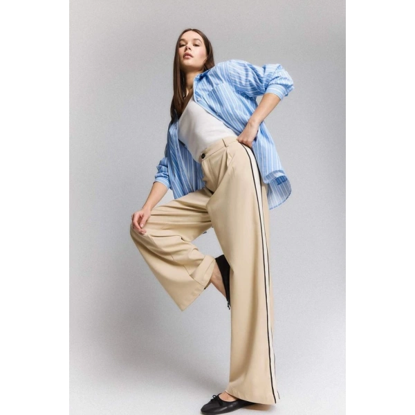 Defacto Wide Leg Geniş Paça Normal Bel Pantolon E7275AX25SP