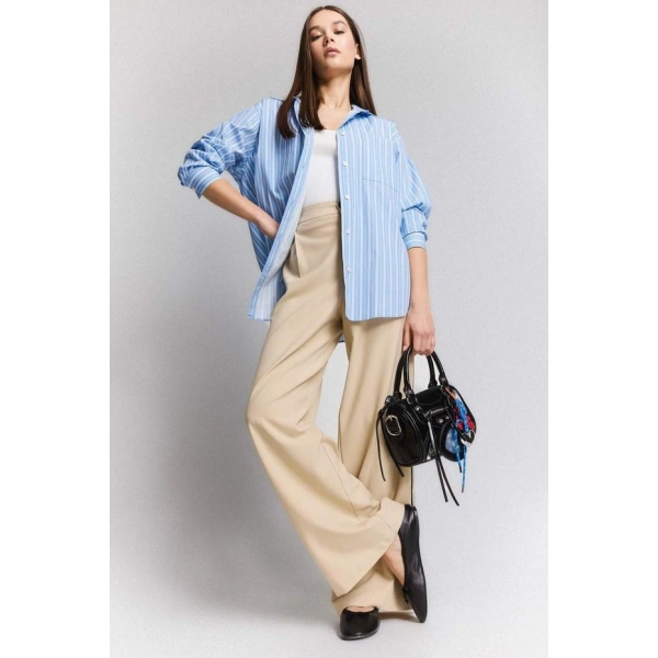 Defacto Wide Leg Geniş Paça Normal Bel Pantolon E7275AX25SP