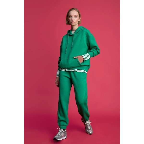 DEFACTO Beli Bağcıklı Jogger Eşofman Alt