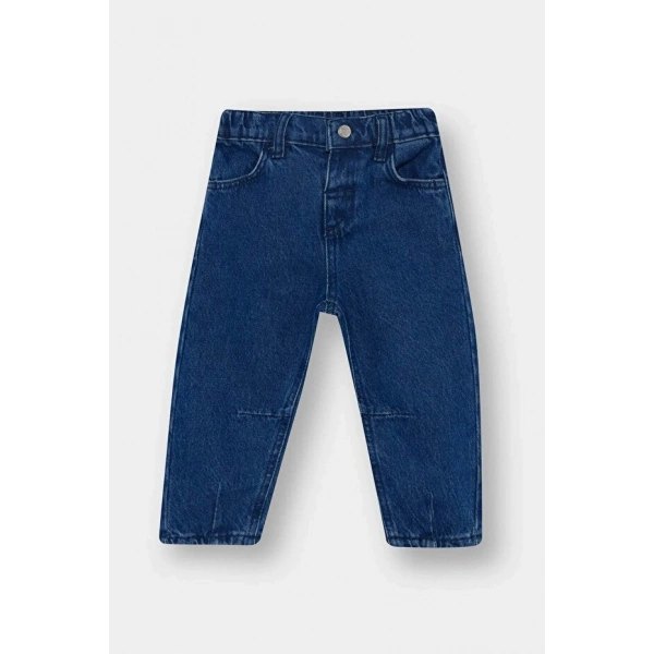 Defacto Erkek Bebek %100 Pamuk Beli Lastikli Jean Pantolon