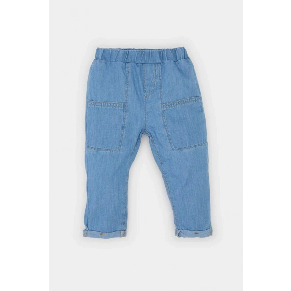 Defacto Erkek Bebek Beli Lastikli Jean Pantolon
