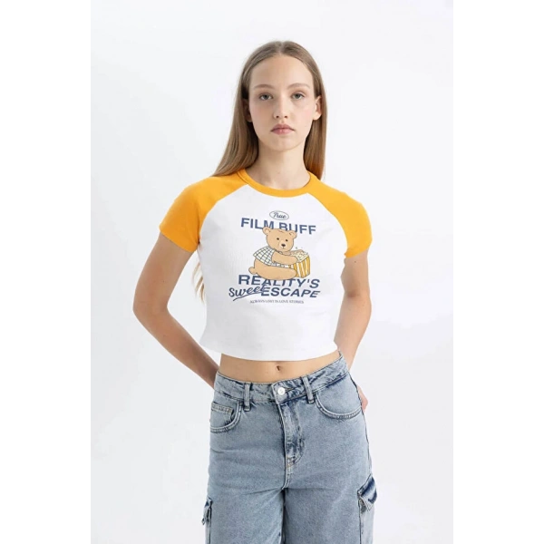Defacto Kadın Turuncu T-shirt