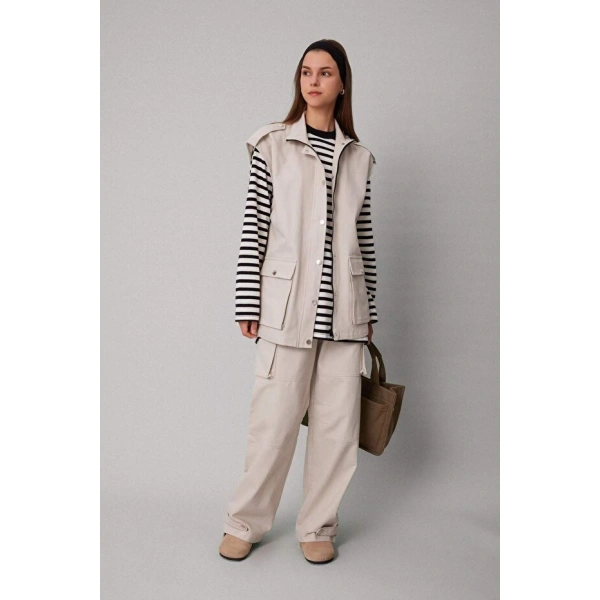 Defacto Kargo Cepli Basıc Gabardin Pantolon C1670AX24SP