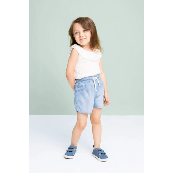 Defacto Kız Bebek Jean Şort