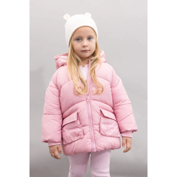 DEFACTO Kız Bebek Mont Pembe