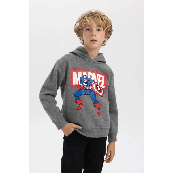 Erkek Çocuk Kapüşonlu Kalın Sweatshirt