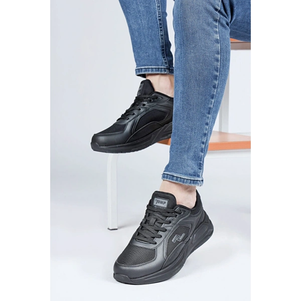 Jump Siyah Erkek Sneaker Günlük Spor Ayakkabı