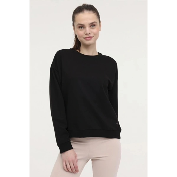 Kinetix Siyah Kadın Sweatshirt