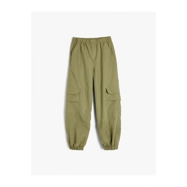 Koton Basic Kargo Jogger Pantolon Beli Lastikli Cepli