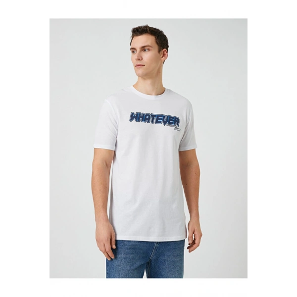 KOTON Erkek Kolej T-shirt