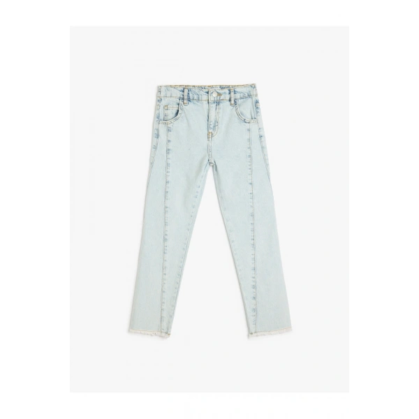 Koton Yüksek Bel Pamuklu Denim Pantolon
