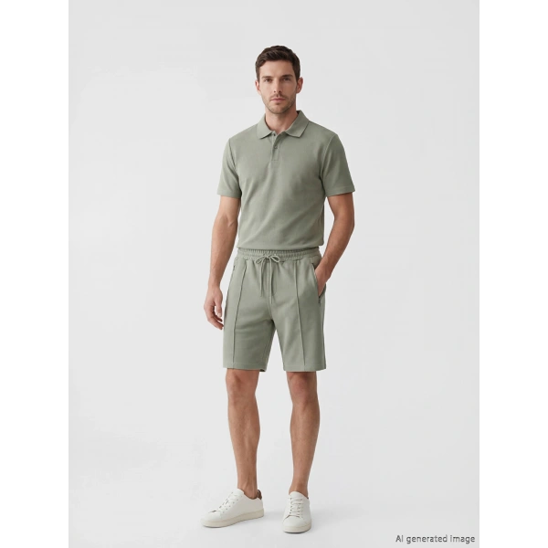 LC Waikiki Classic Yeşil Standart Kalıp Erkek Şort