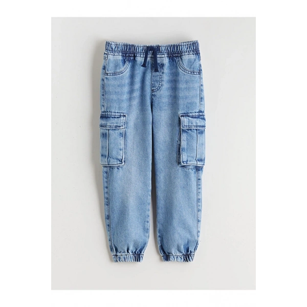 LC Waikiki Erkek Çocuk Beli Lastikli Jogger Jean Pantolon
