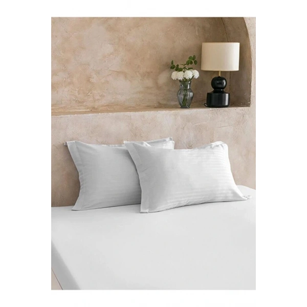 LC Waikiki Gri Yastık Kılıfı 2 li 50x70 Cm