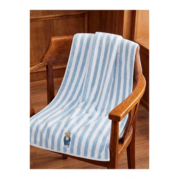 LC Waikiki Karışık Ayı Nakışlı Pamuk Banyo Havlusu 70x140 Cm