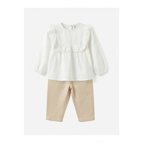 LC Waikiki Kız Bebek Bluz ve Pantolon