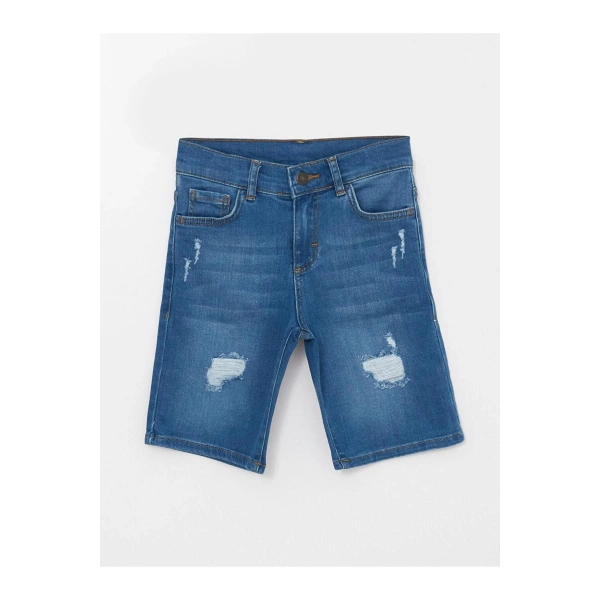 LC Waikiki Yırtık Detaylı Erkek Çocuk Jean Şort