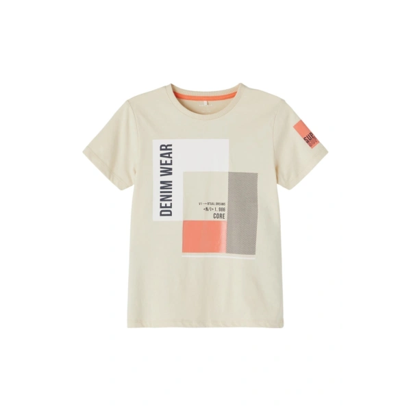 NAME IT Erkek Çocuk Bej T-shirt