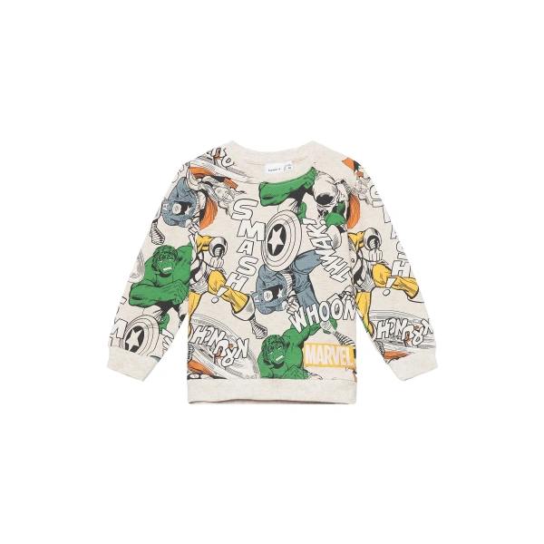 NAME IT Krem Erkek Çocuk Sweatshirt