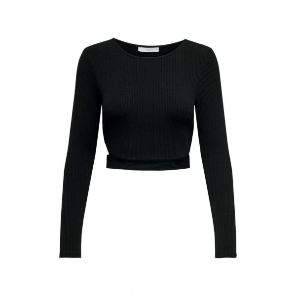 ONLY Uzun Kollu Cropped Top Bluz