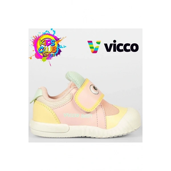 Vicco Cırtlı Ortopedik Çocuk Spor Ayakkabı Pudra