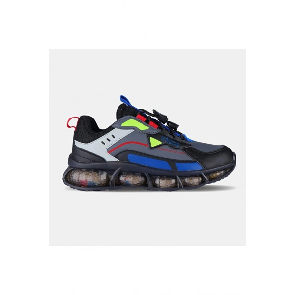 Vicco Filet Spor Ayakkabı Çocuk Siyah