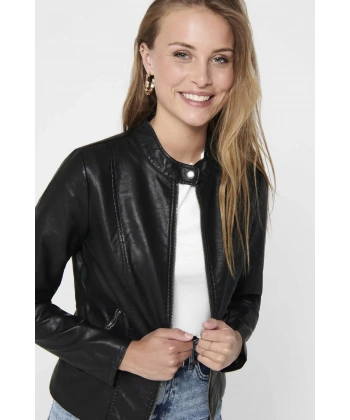 ONLY Onlmelısa Faux Leather Jacket Cc Otw Kadın Ceket 15205626