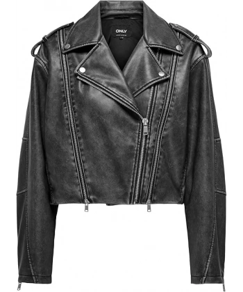 ONLY Kadın Onlcasey Suni Deri Biker Otw Ceket