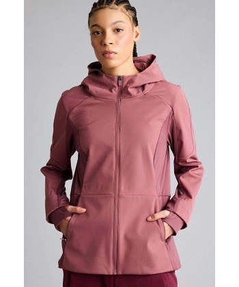 DEFACTO Su İtici Slım Fıt Kapüşonlu Fermuarlı Softshell Mont