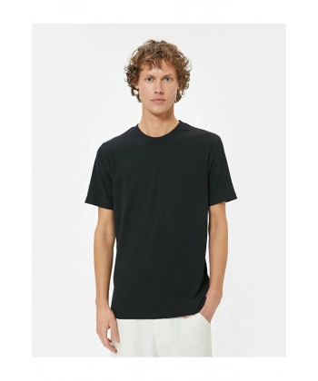 KOTON Erkek Basic Kısa Kollu Bisiklet Yaka Slim Fit T-shirt
