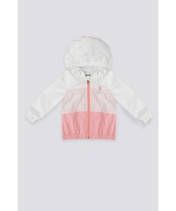 Pink Krem Kız Bebek Yağmurluk