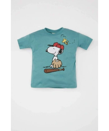 DEFACTO Erkek Bebek Bisiklet Yaka Kısa Kollu T-shirt