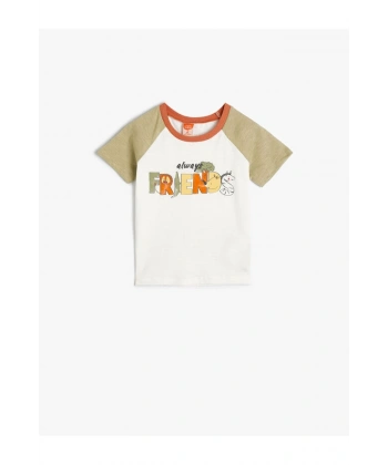 KOTON Erkek Bebek Hayvanlar Baskılı T-shirt